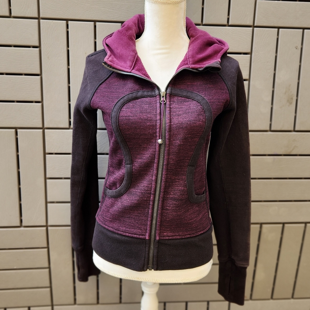 Lululemon Scuba Hoodie RARE COLOR: Commuter Denim Black / Plum - Picture 7 of 9